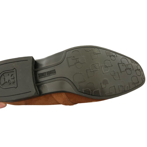 Stacy Adams TQUILLAN Moc Toe Slip-On, Sz 7M Suede, Ornament Detail Loafers Shoes - Picture 5 of 6